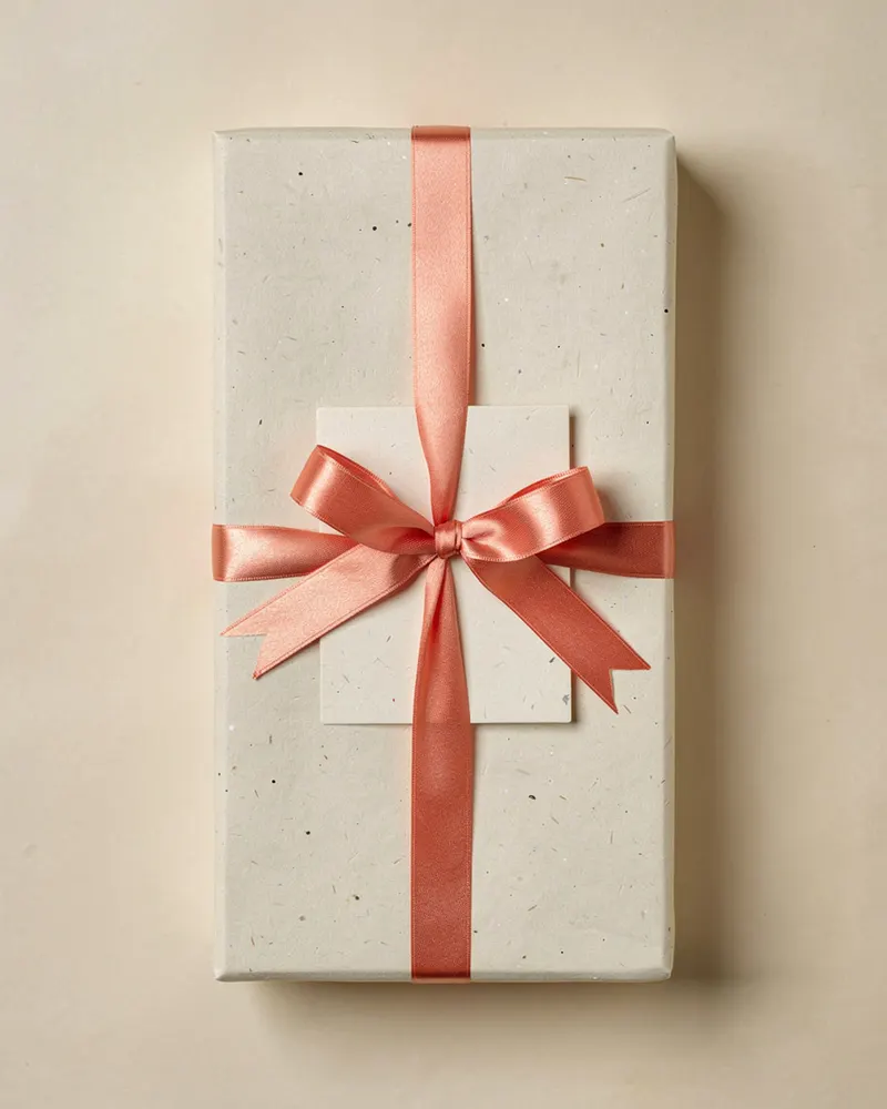Hawthorn Dene Eau de Parfum gift-wrapped with a handwritten message card